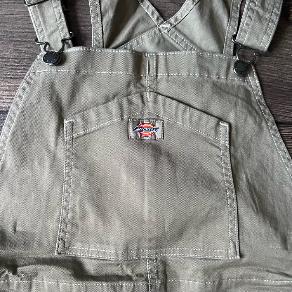 Dickies Women's Khaki Workwear Overalls - Picture 4 of 7